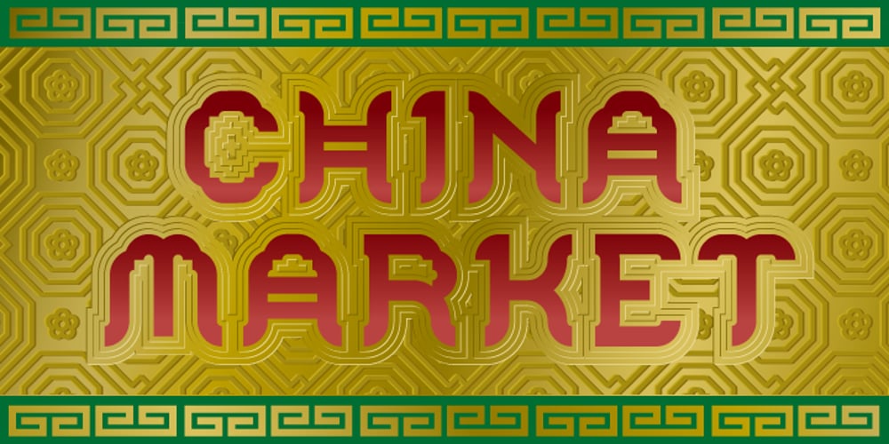 China Market font