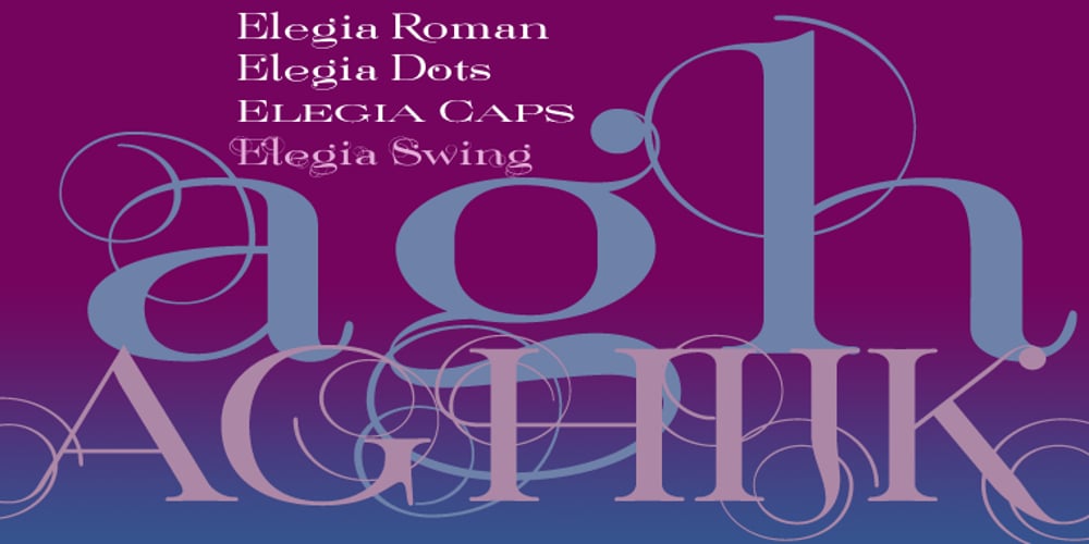 Elegia font