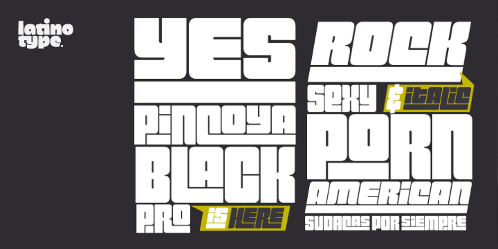 Pincoya Black Pro font