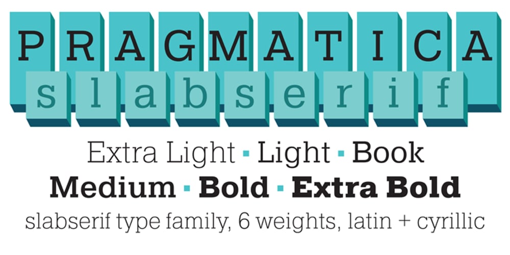 Pragmatica Slab Serif font