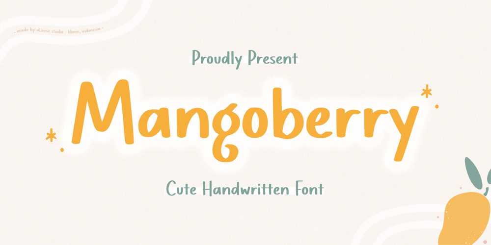 Mangoberry font