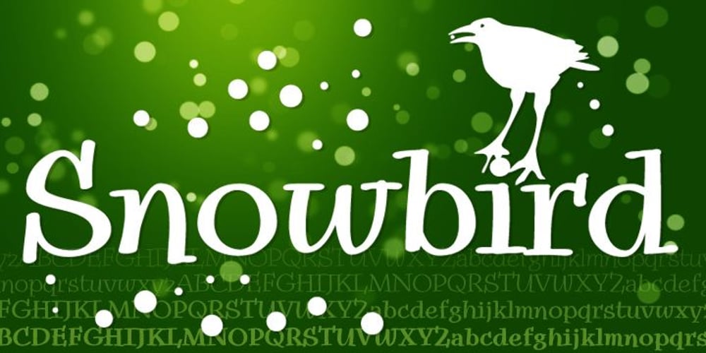 Snowbird font