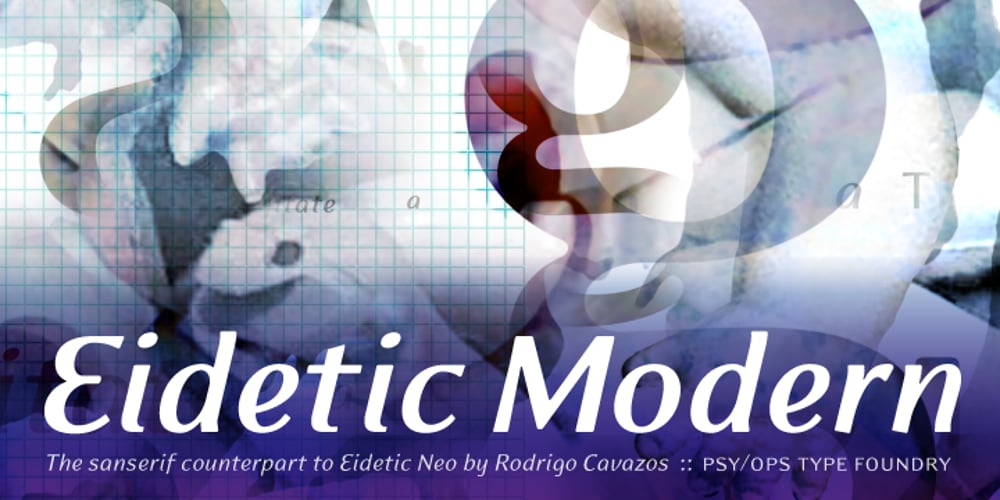 Eidetic Modern font