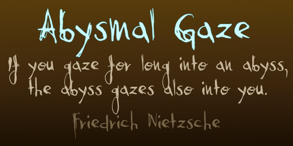Abysmal Gaze font