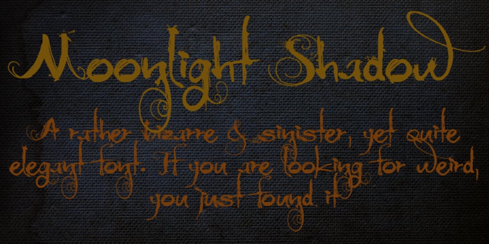 Moonlight Shadow font