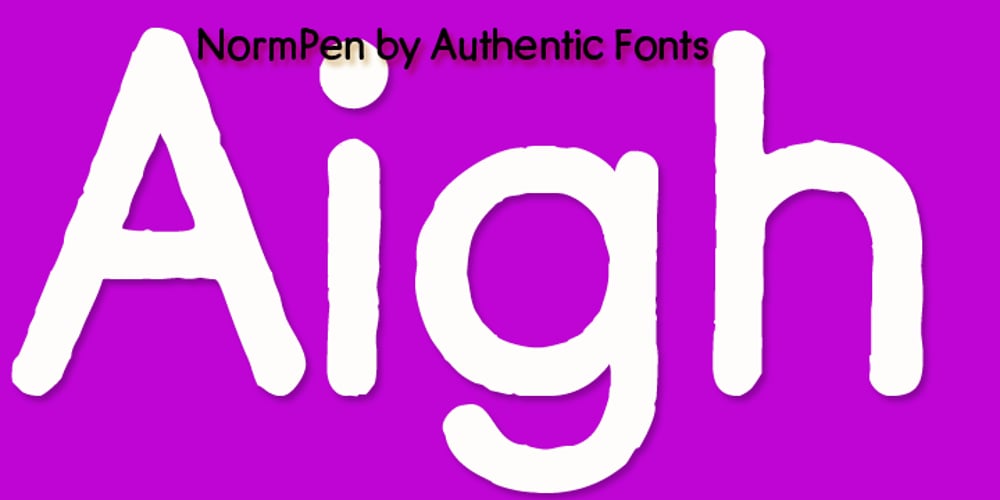 Norm Pen font