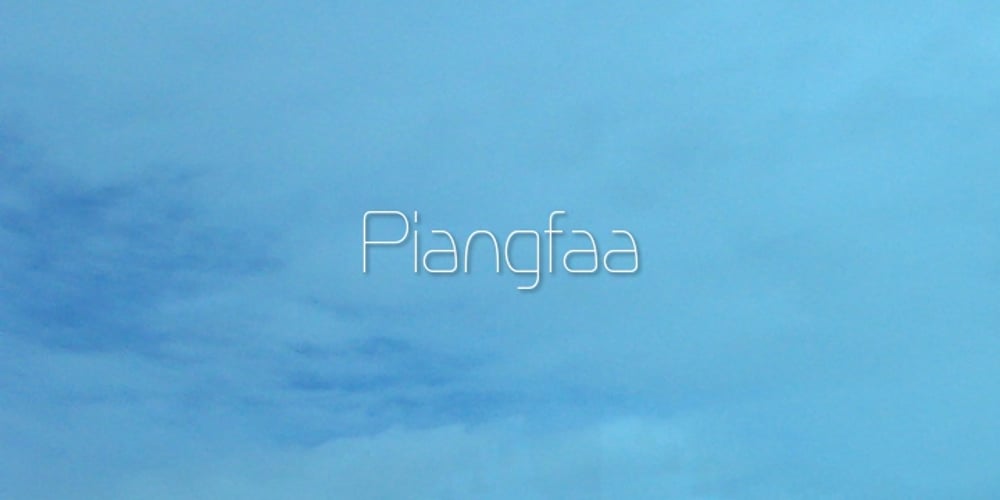 Piangfaa font