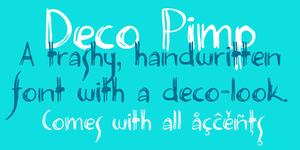 Deco Pimp font