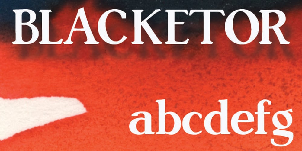 Blacketor font