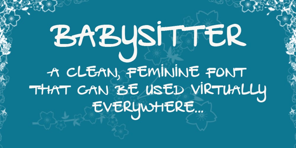 Babysitter font