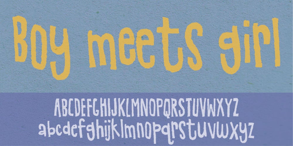 Boy Meets Girl font
