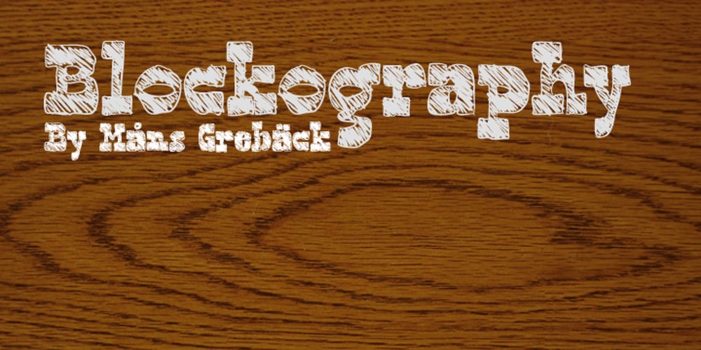Blockography font