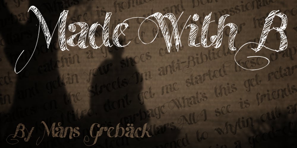 Made With B font