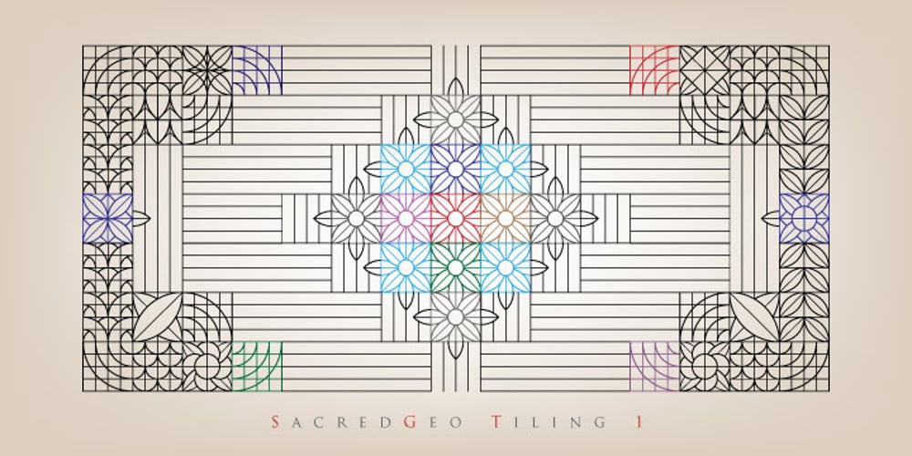 Sacred Geo Tiling font