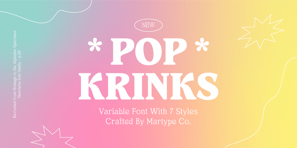 Pop Krinks font