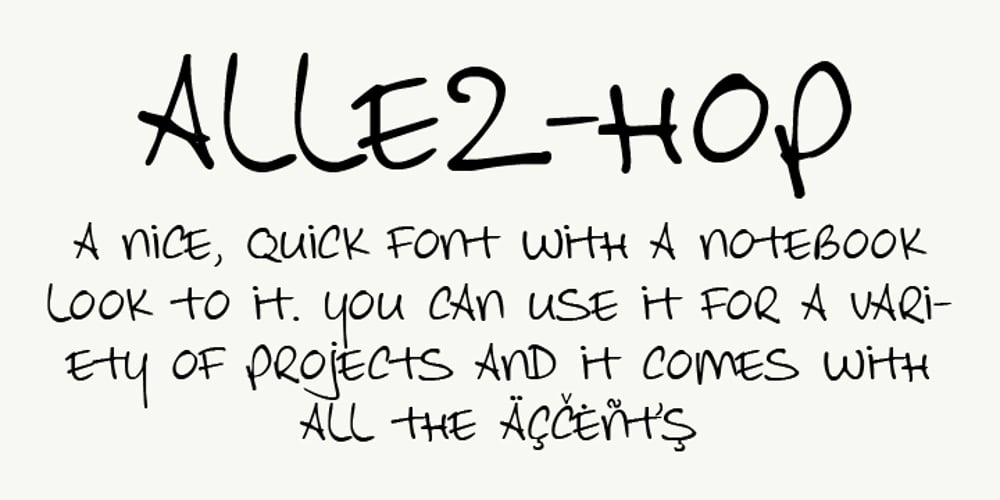 Allez Hop font