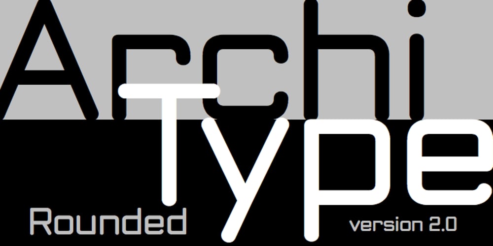 ArchiType Rounded font