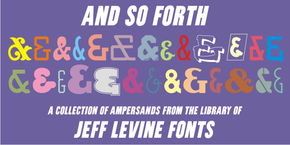And So Forth JNL font