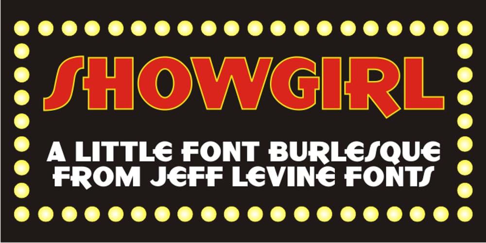 Showgirl JNL font