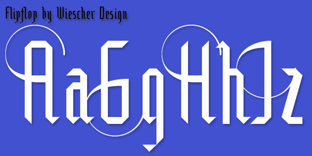 Flipflop font