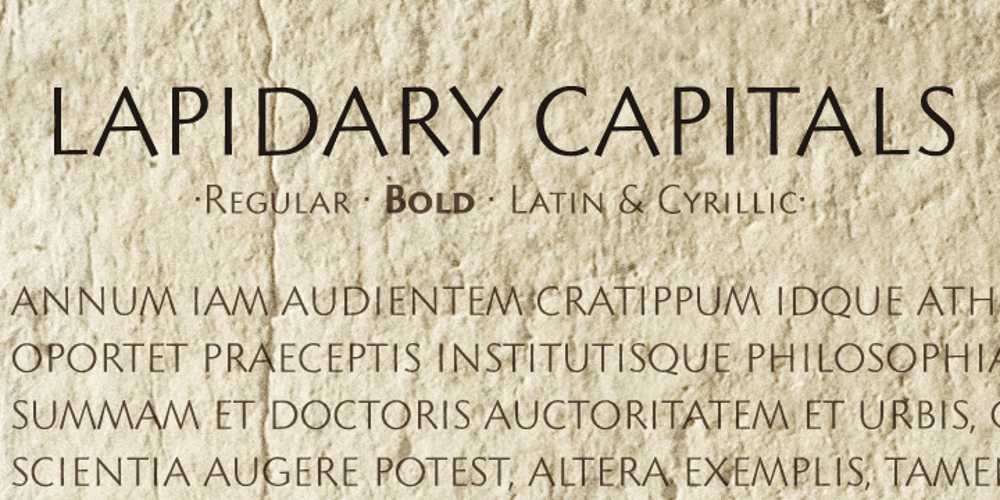 Lapidary Capitals font