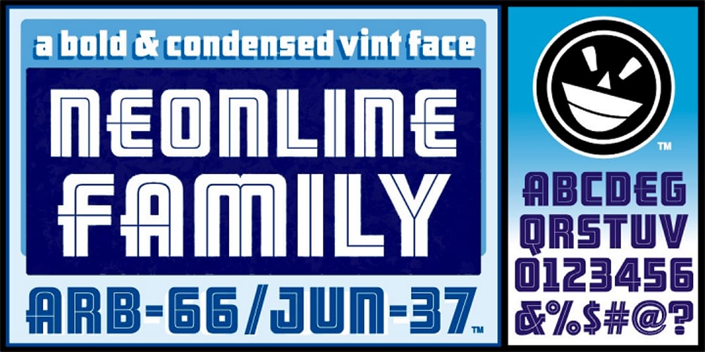 ARB 66 Neon font