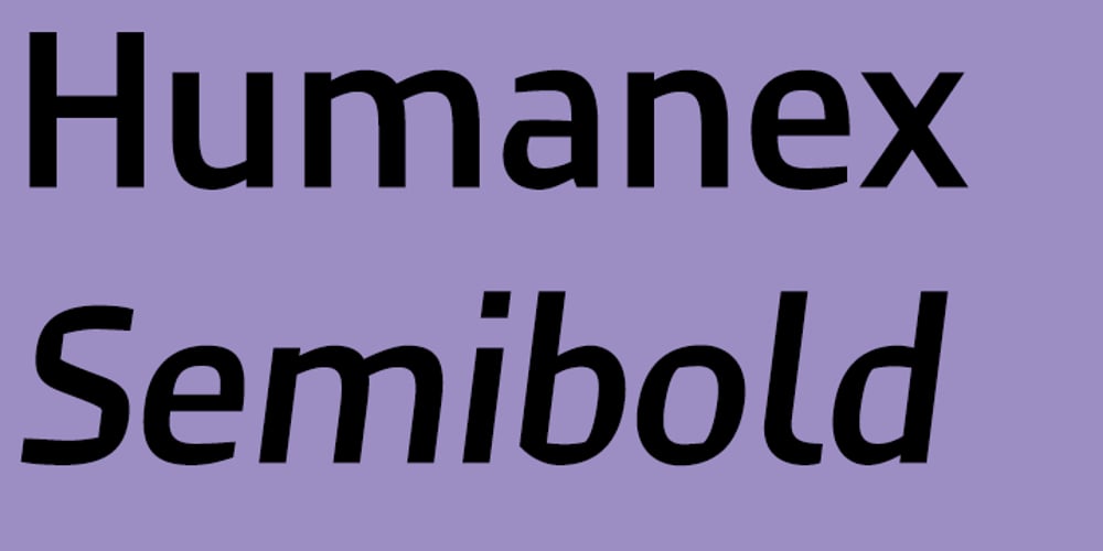 Humanex font