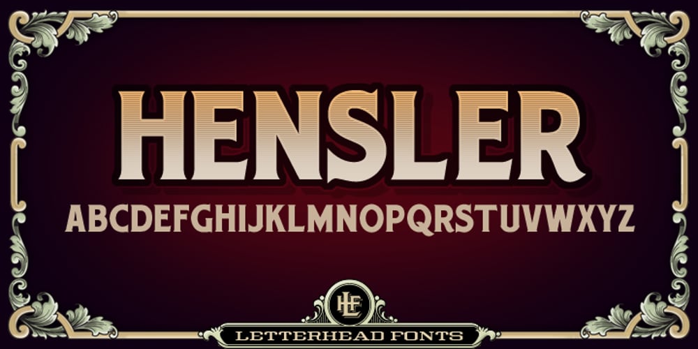 LHF Hensler font