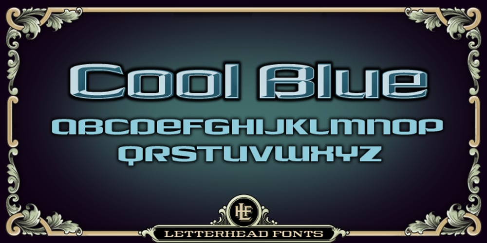 LHF Cool Blue font