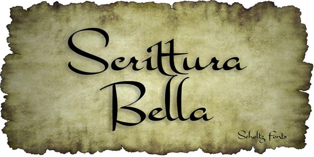 Scrittura font
