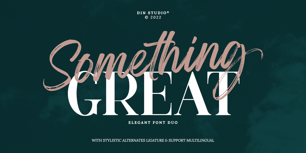 Something Great font
