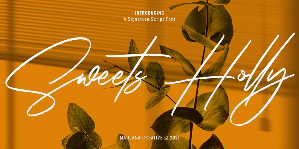 Sweets Holly font