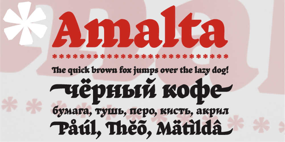 Amalta font