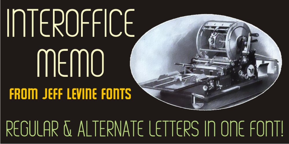 Interoffice Memo JNL font