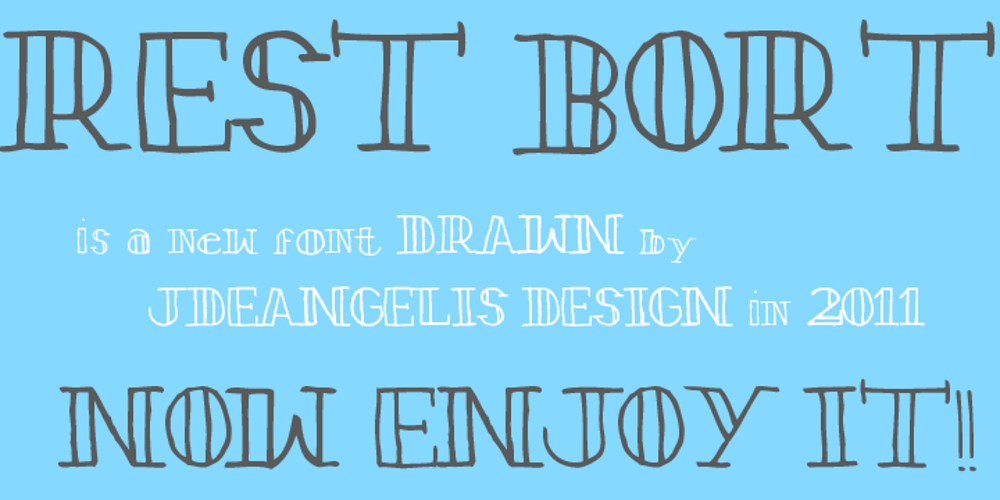 REST BORT font