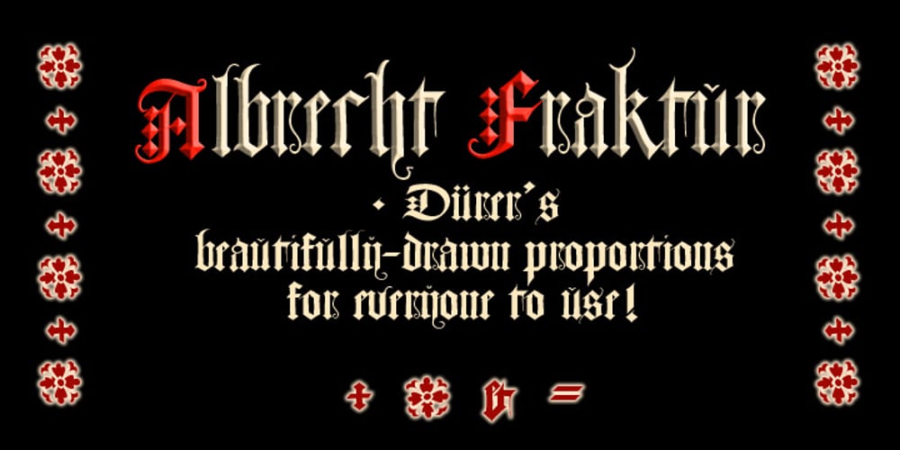 Albrecht Fraktur font