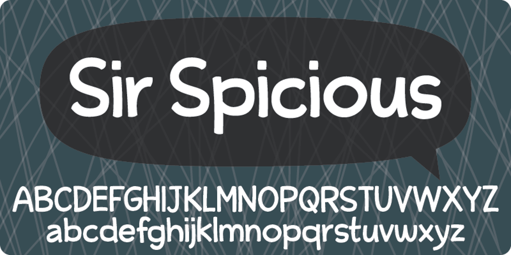 Sir Spicious font