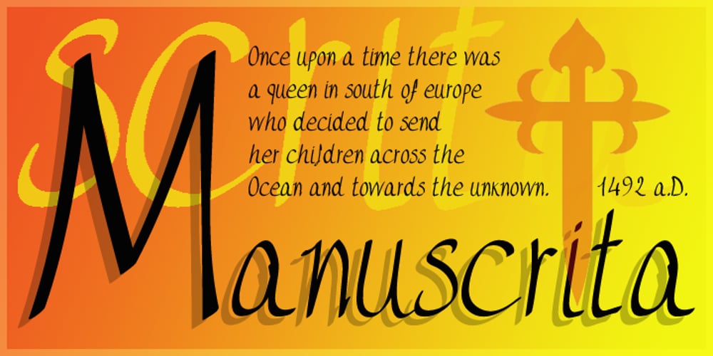 Manuscrita font