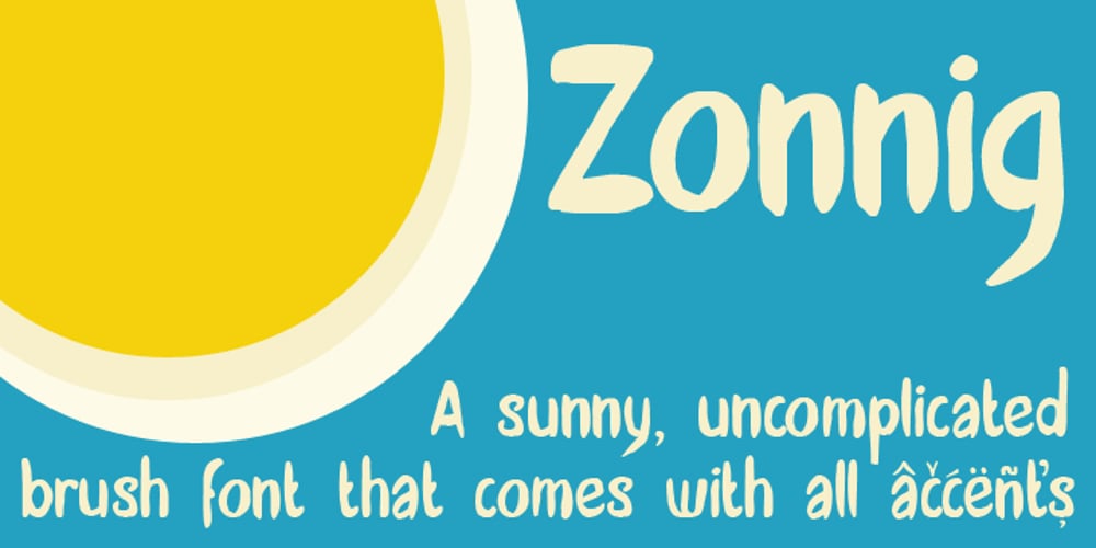 Zonnig font