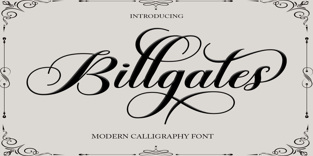 Billgates font