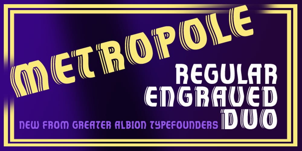 Metropole font