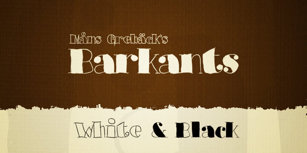 Barkants font