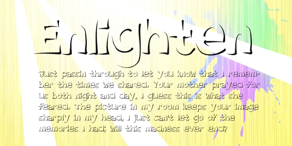 Enlighten font