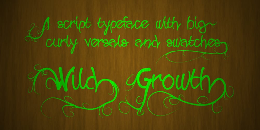 Wild Growth font