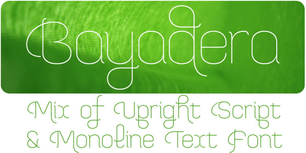Bayadera 4F font