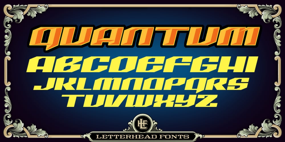 LHF Quantum font