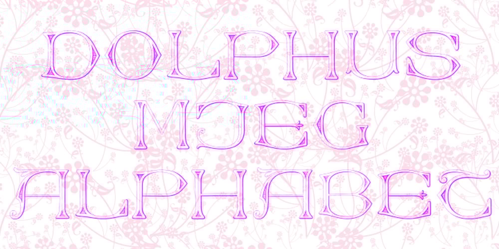 Dolphus-Mieg Alphabet font
