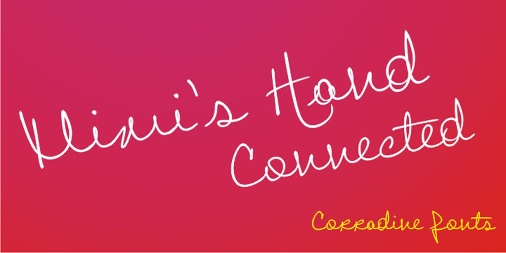 Mimi’s Hand Connected font