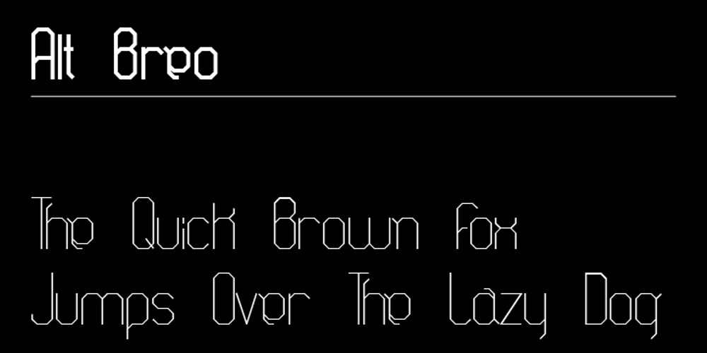 ALT Breo font
