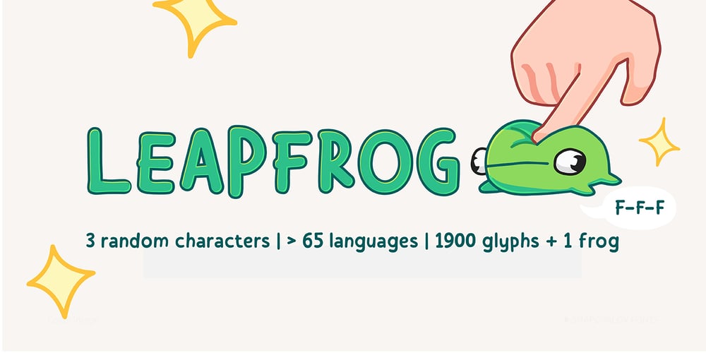Leapfrog font